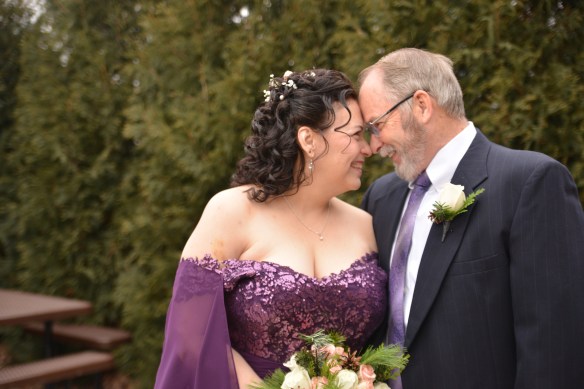 Susan M. Baganz and Ben on their wedding day